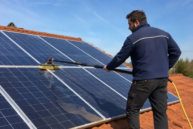 Nettoyage et entretien de panneaux solaires à Soulignonne